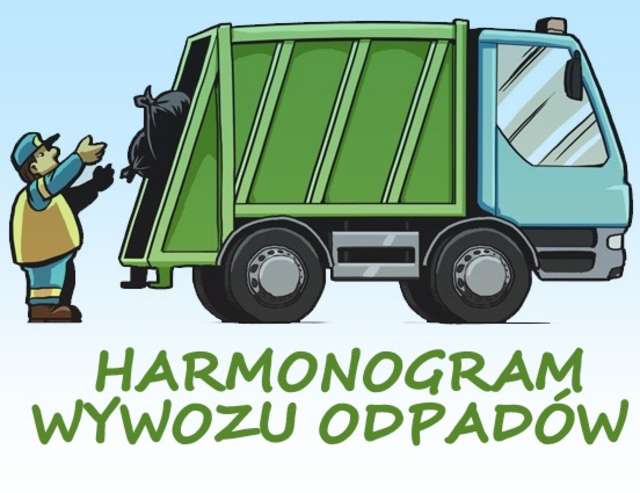 Harmonogram odbioru odpadów na 2019 rok